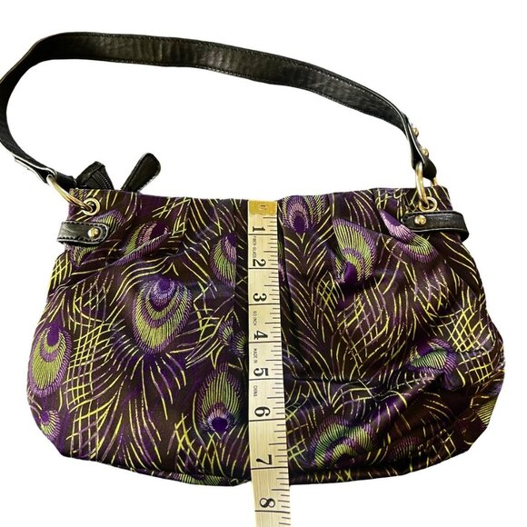 Apt 9 Purple Peacock Hobo Shoulder Bag - Picture 7 of 8
